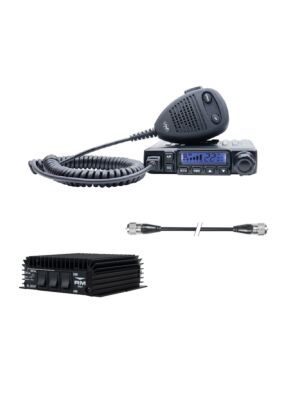 Station radio CB PNI Escort HP 6500 multistandard, 4W, AM-FM, 12V, ASQ + Amplificateur RX-TX KL203P, AM-FM-SSB, 100W, 12V 