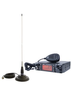 Kit de station de radio CB PNI ESCORT ESCORT HP 9001 PRO ASQ + antenne CB PNI ML145 avec aimant 145 / PL