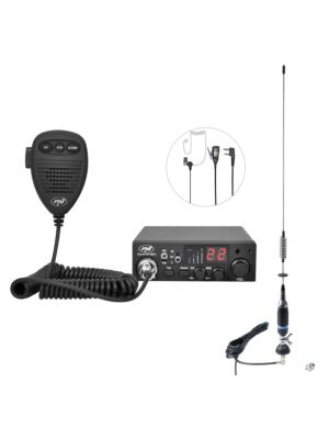 Pack station de radio CB PNI ESCORT HP 8001L ASQ + Antenne CB PNI S75 avec câble et montage fixe