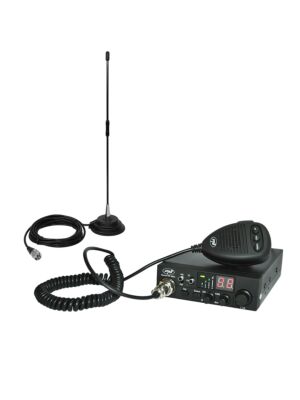 Kit station de radio CB PNI ESCORT HP 8024 ASQ + Antenne CB PNI Extra 40