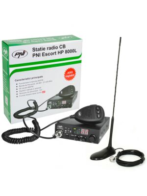 Kit CB CBI ESCORT CB 8000L ASQ + PN PNI Extra 45 avec aimant