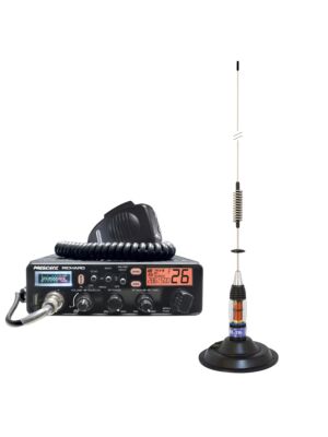 Kit Radio CB Président Richard ASC 10M + Antenne CB PNI ML70, longueur 70cm, 26-30MHz, 200W