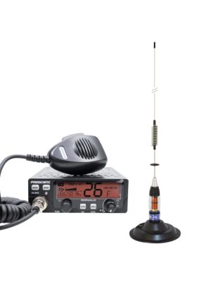Kit Radio CB Président RONALD ASC 10/12M + Antenne CB PNI ML70