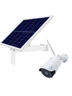 Caméra de vidéosurveillance sans fil PNI IP52LR et panneau solaire photovoltaïque PNI PSF6020A