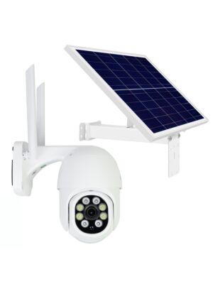 Caméra de vidéosurveillance à panneaux solaires photovoltaïques