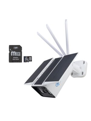 Caméra de surveillance avec panneau solaire PNI
