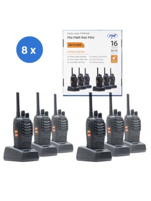 Kit de 6 stations radio portables PNI PMR R40 PRO