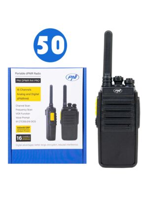 Boîte contenant 50 stations radio portables PNI DPMR R41