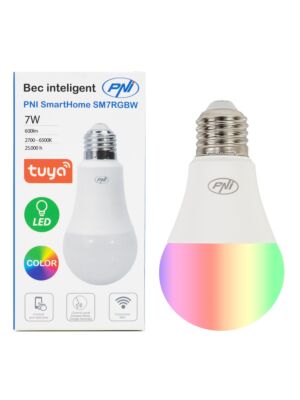 Ampoule intelligente PNI SmartHome SM7RGBW LED 7W