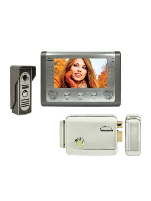 Kit d'interphone vidéo SilverCloud House 715 avec écran LCD 7 pouces et Yala électromagnétique SilverCloud YL500