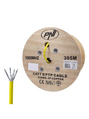 Câble S/FTP CAT7 PNI SF07, 10Gbps, 1000MHz