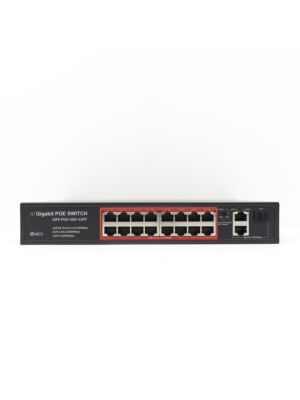 Switch PNI POE SWPOE162 avec 16 ports POE et 2 ports 1000Mbps