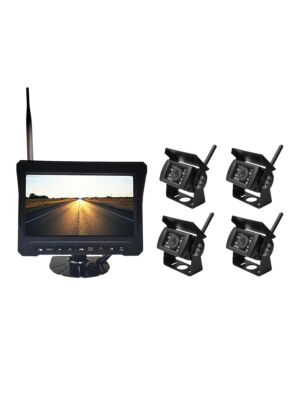 Kit de vidéosurveillance sans fil PNI TRK506 pour camion DVR avec moniteur LCD et 4 caméras