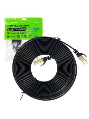 Câble réseau plat CAT7 noir