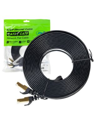 Câble réseau plat CAT7 noir
