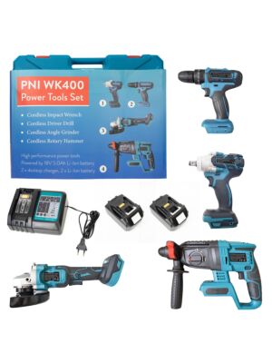 Ensemble d'outils électriques PNI WK400 avec batteries