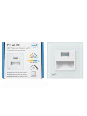 Lampe LED PNI WL100 pour l'éclairage des marches d'escalier
