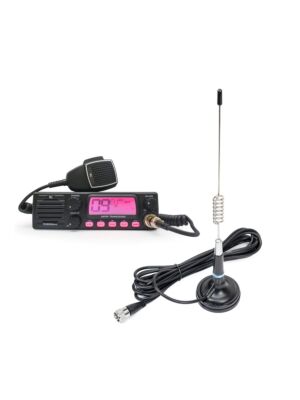 Kit station radio CB TTi TCB-900 EVO + antenne CB PNI ML29, longueur 34 cm