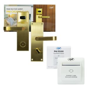 Système de contrôle d'accès hôtelier Yala PNI CH2000L Gold et commutateur de cartes PNI ES100