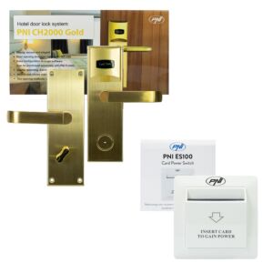 Pack de contrôle d’accès Yala PNI CH2000R Gold Hotel et commutateur de carte PNI ES100