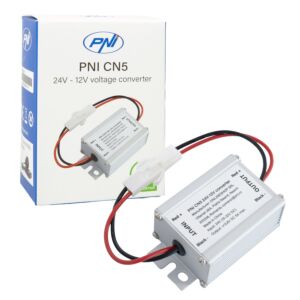 Convertisseur de tension PNI CN5, entrée 24 V, sortie 12 V, courant 5 A