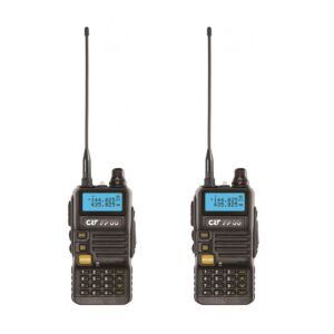 Lot de 2 stations radio portables VHF/UHF CRT FP00