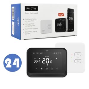 Bax avec 24 thermostats intelligents PNI CT45