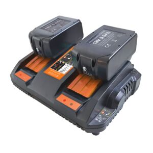 Kit chargeur de batterie double PNI DCH250, comprend 2 batteries 18V 5Ah