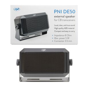 Haut-parleur externe PNI DE50 5W pour stations radio CB avec prise 3,5 mm