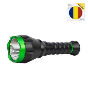 Pack de lampe torche en aluminium à lumière verte PNI Adventure F750 avec pad de drapeau adhésif inclus