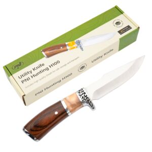 Couteau de chasse PNI Hunting H100, longueur 215 mm, housse incluse