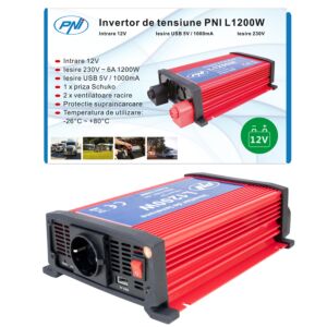 Onduleur d'alimentation PNI L1200W 12V