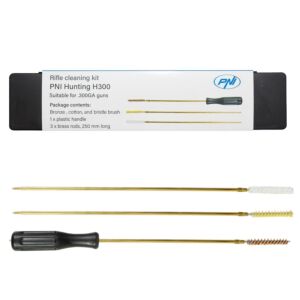 Kit de nettoyage d'armes PNI Hunting H300 avec 3 brosses incluses pour la carabine