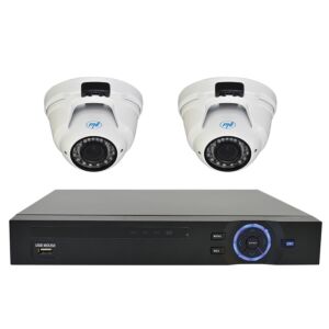 Kit de vidéosurveillance PNI House - NVR 16CH 1080P et 2 caméras PNI IP2DOME 1080P PNI varifocal