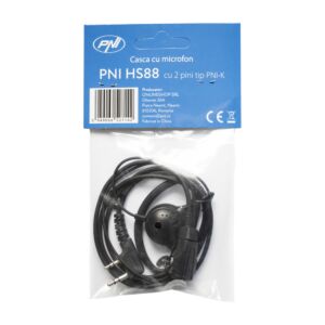 Casque avec microphone PNI HS88 avec prise PNI-K 2 broches