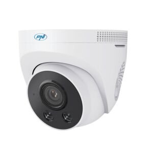 Caméra de vidéosurveillance PNI IP505J POE, 5MP, dôme, 2,8 mm, pour usage extérieur, blanche