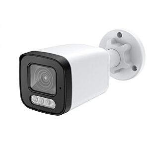Caméra de vidéosurveillance PNI IP515J POE, bullet 5MP, 2,8mm, pour extérieur, blanche