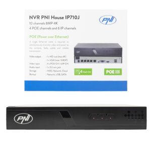 NVR POE PNI Maison IP710J, 10 canaux