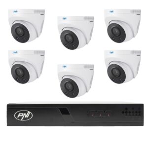 Pack de vidéosurveillance avec 6 caméras et câbles de 20 mètres inclus