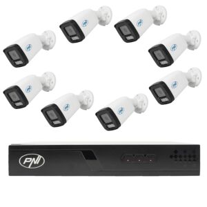 Pack de vidéosurveillance avec 8 caméras et câbles de 20 mètres inclus