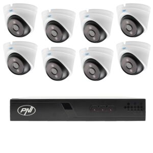 Pack de vidéosurveillance avec 8 caméras et câbles de 20 mètres inclus