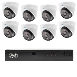 Pack de vidéosurveillance avec 8 caméras et câbles de 20 mètres inclus