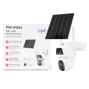 Caméra de surveillance vidéo PNI IP894 4G PTZ