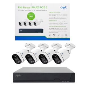Kit de vidéosurveillance POE PNI House IPMAX POE 5