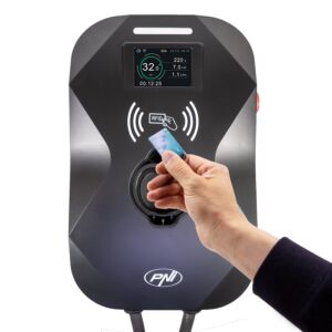 PNI KW22 station de charge, 32A, 22KW, pour voitures électriques, 85V - 415V, triphasé, câble Type 2 et connecteur 7 broches