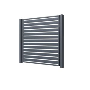 Tôle de clôture en aluminium PNI MAB1200, longueur 1,2 m et hauteur 2 m