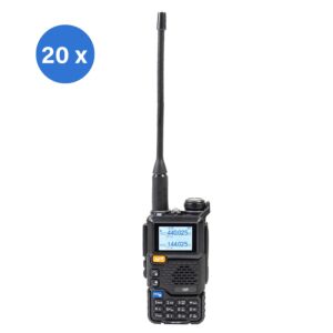 Bax avec 20 stations radio portables VHF/UHF PNI P18UV