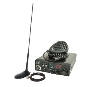 CB PNI ESCORT CB Station de radio CB 8024 ASQ 12 / 24V + CB PNI Extra 45 antenne