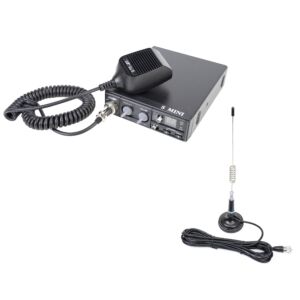 Pack radio CB CRT S Mini double tension 12/24 V 4 W + antenne CB PNI ML29