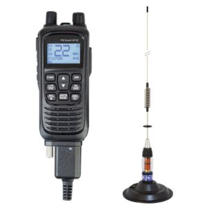 Kit radio CB portable PNI Escort HP 92 multi-normes 4W, 12-24V AM-FM avec antenne CB PNI ML70 et aimant